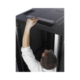 APC NetShelter SV, Server Rack Enclosure, 42U, Black, 2057H x 800W x 1060D mm with Roof, Castors, Feet, 4 Brackets, Bottom and Side Panels — Being Shipped