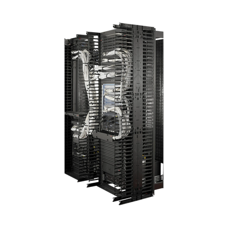 APC Valueline, Vertical Cable Manager for 2 & 4 Post Racks, 84"H X 6"W, Single-Sided with Door — Being Shipped