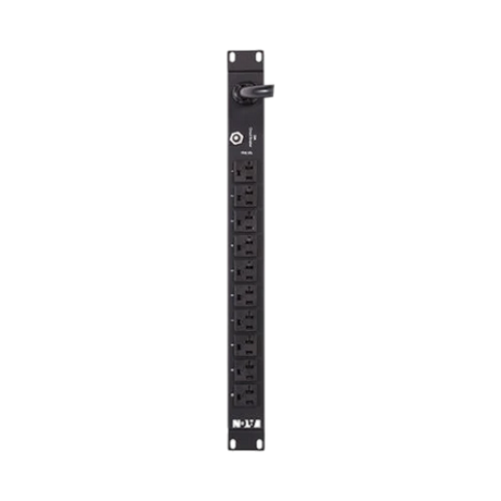 Eaton Basic Rack PDU, 1U, L5-30P Input, 2.88 kW Max, 100-120V, 24A, 15 ft Cord, Single-phase, Outlets: (20) 5-20R — Being Shipped