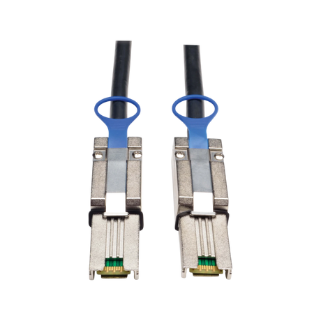 Tripp Lite External SAS Cable, 4 Lane - mini-SAS (SFF-8088) to mini-SAS (SFF-8088), 2M (6.56 ft.) — Being Shipped