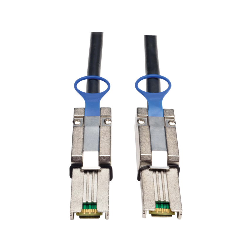 Tripp Lite External SAS Cable, 4 Lane - mini-SAS (SFF-8088) to mini-SAS (SFF-8088), 2M (6.56 ft.) — Being Shipped