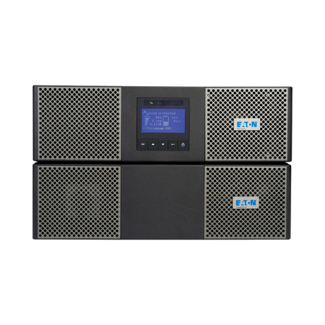 Eaton 9PX UPS, 6U, 5000 VA, 4500 W, L6-30P Input, Outputs: (18) 5-20R, (2) L6-20R, (1) L6-30R, 208V — Being Shipped