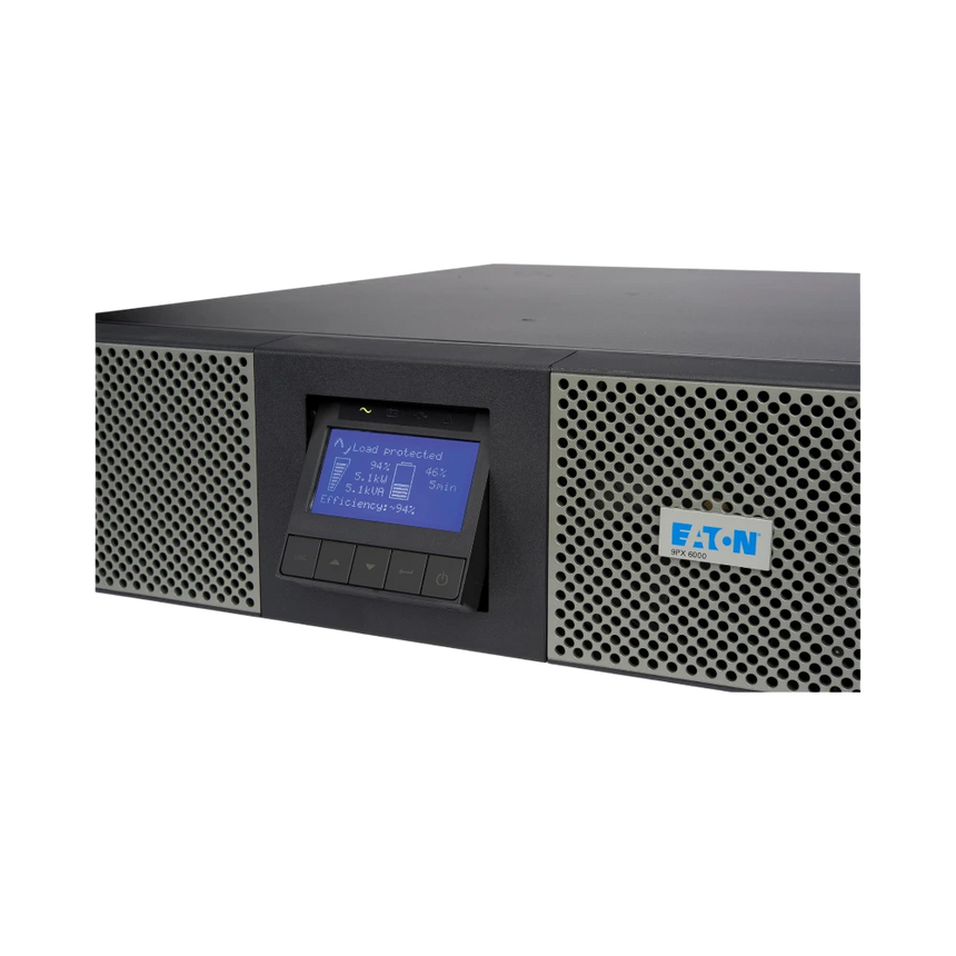 Eaton 9PX UPS, 3U, 5000 VA, 4500 W, L6-30P Input, Outputs: (2) L6-20R, (2) L6-30R, Hardwired, 208V — Being Shipped