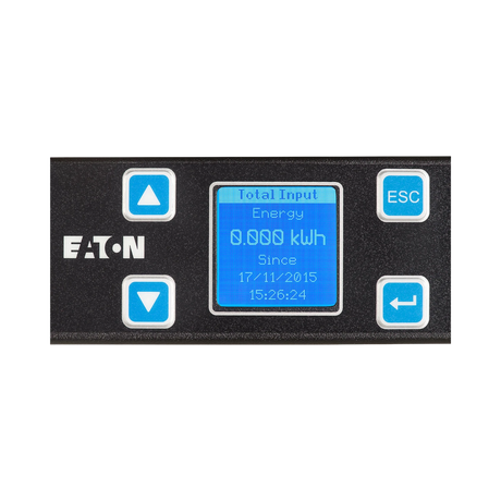 Eaton Metered Input Rack PDU, 1U, 5-20P Input, 1.92 kW Max, 120V, 16A, 10 ft Cord, Single-phase, Outlets: (12) 5-20R — Being Shipped