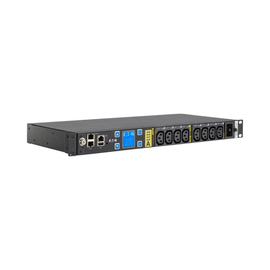 Eaton Managed PDU, 1PH, 1U, C20 Input, 10 ft Cord, 3.84kW, 16A, 200-240V, 8 Outlets (8) C13 — Being Shipped