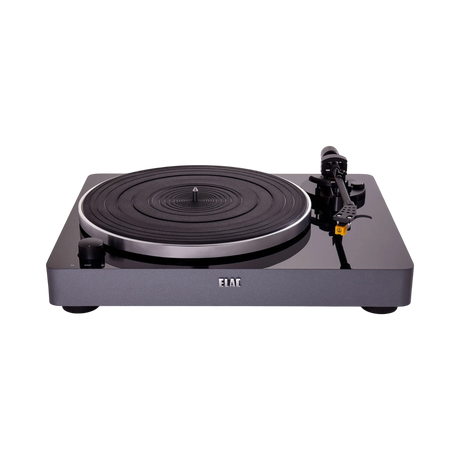 ELAC Miracord 50 Turntable (Glossy Black / Silver Base) — Being Shipped