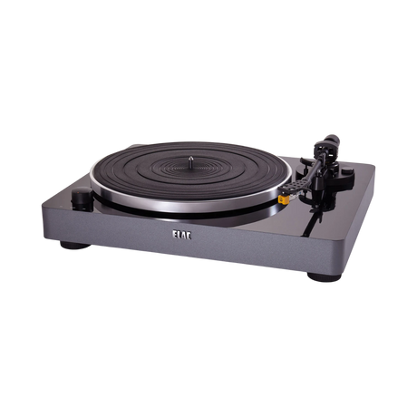 ELAC Miracord 50 Turntable (Glossy Black / Silver Base) — Being Shipped