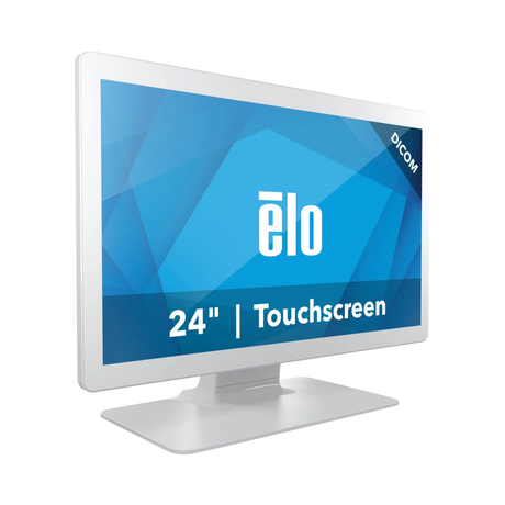 Elo 2403LM 24" Full HD Medical Touchscreen Monitor with TouchPro (White, With Stand) — Being Shipped