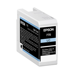 Epson 770 UltraChrome PRO10 Light Cyan Ink Cartridge (25mL) — Being Shipped