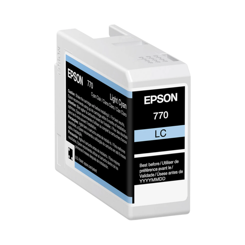 Epson 770 UltraChrome PRO10 Light Cyan Ink Cartridge (25mL) — Being Shipped