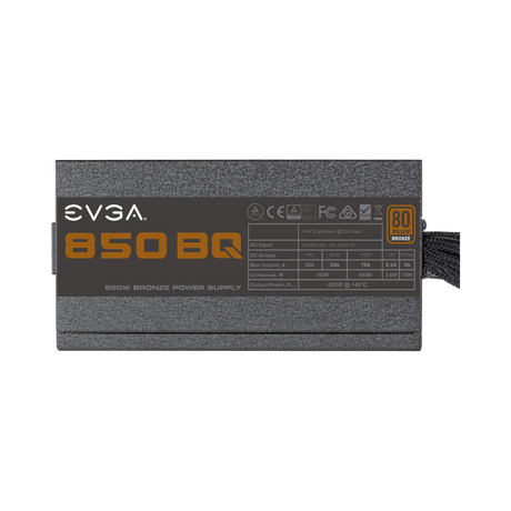 EVGA 110-BQ-0850-V1 850 BQ, 80+ BRONZE 850W, Semi Modular, Power Supply — Being Shipped