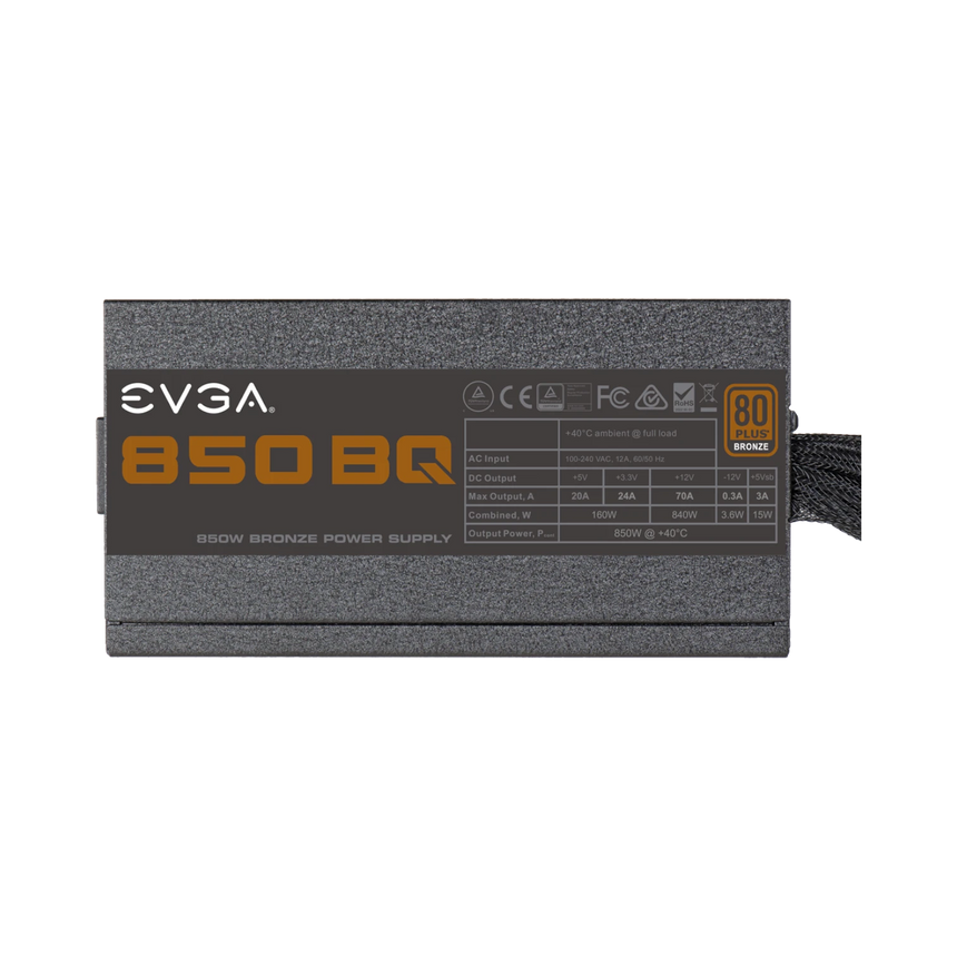 EVGA 110-BQ-0850-V1 850 BQ, 80+ BRONZE 850W, Semi Modular, Power Supply — Being Shipped