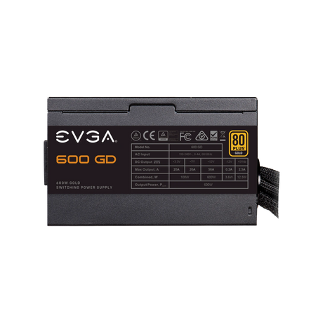 EVGA 100-GD-0600-V1 600 GD, 80+ GOLD 600W, Power Supply — Being Shipped