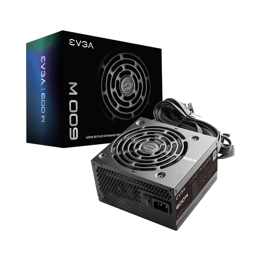 EVGA 100-W1-0600-K1 600 W1, 80+ WHITE 600W, Power Supply — Being Shipped