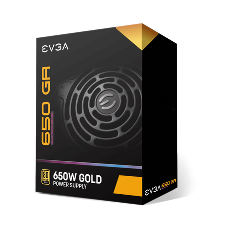 EVGA SuperNOVA 650 GA, 80 Plus Gold 650W, Fully Modular, Eco Mode, Compact 150mm Size, Power Supply — Being Shipped