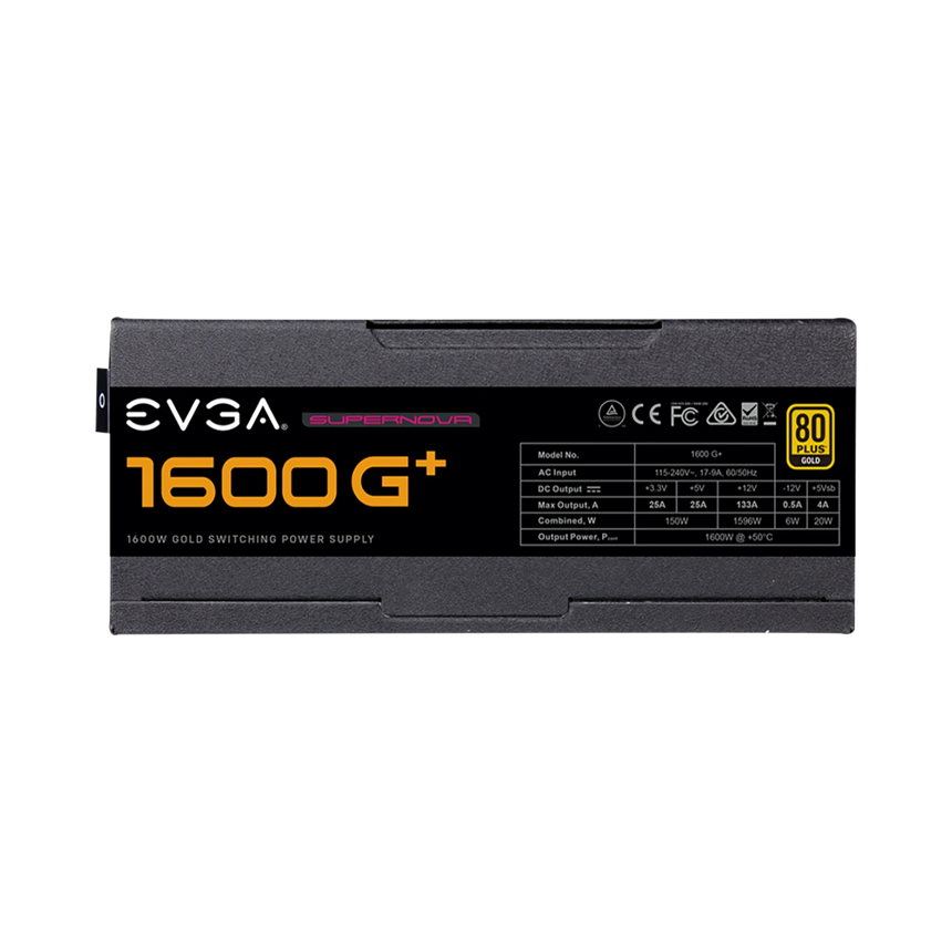 EVGA SuperNOVA 1600 G+, 80+ GOLD 1600W, Fully Modular, Power Supply — Being Shipped