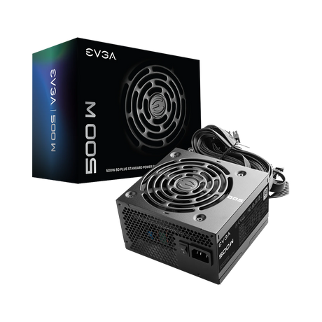 EVGA 100-W1-0500-KR 500 W1, 80+ WHITE 500W, Power Supply — Being Shipped