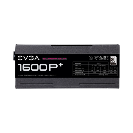 EVGA SuperNOVA 1600 P+, 80+ PLATINUM 1600W, Fully Modular, Power Supply — Being Shipped