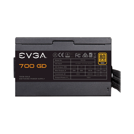 EVGA 700 GD, 80+ GOLD 700W, Power Supply — Being Shipped