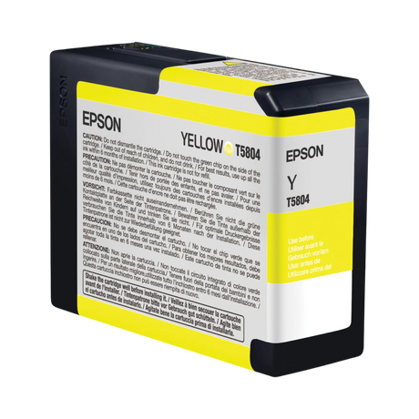 Epson UltraChrome K3 Yellow Ink Cartridge (80 ml) — Being Shipped