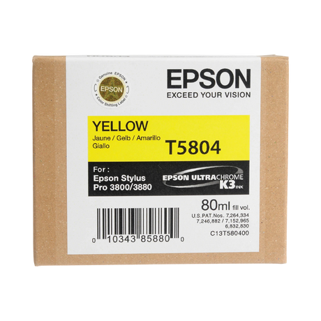 Epson UltraChrome K3 Yellow Ink Cartridge (80 ml) — Being Shipped