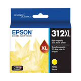Epson T312XL Yellow Claria Photo HD Ink Cartridge with Sensormatic — Being Shipped