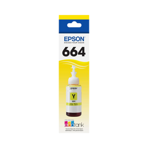Epson T664 Yellow Ink Bottle with Sensormatic (70mL) — Being Shipped