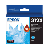Epson T312XL Cyan Claria Photo HD Ink Cartridge with Sensormatic — Being Shipped