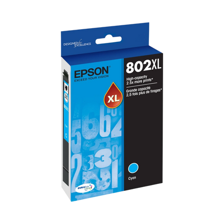 Epson 802XL DuraBrite Ultra High-Yield Cyan Ink Cartridge — Being Shipped
