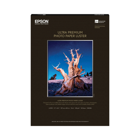 Epson Ultra Premium Luster Photo Paper (A3 11.7 x 16.5", 50 Sheets) — Being Shipped