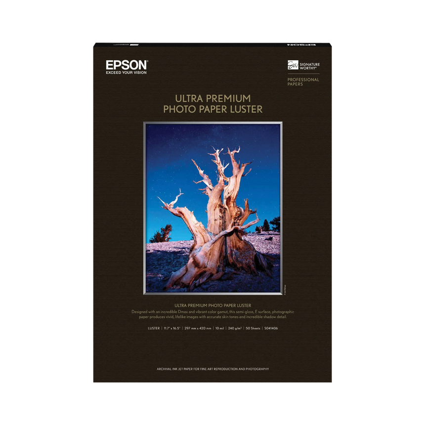 Epson Ultra Premium Luster Photo Paper (A3 11.7 x 16.5", 50 Sheets) — Being Shipped