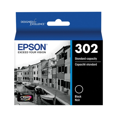 Epson Claria Premium 302 Standard-Capacity Ink Cartridge (Black) — Being Shipped