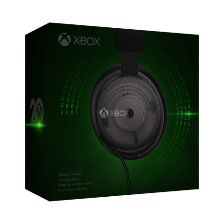 Microsoft Xbox 20th Anniversary Special Edition Stereo Gaming Over-the-Ear Headset (Classic Black) — Being Shipped