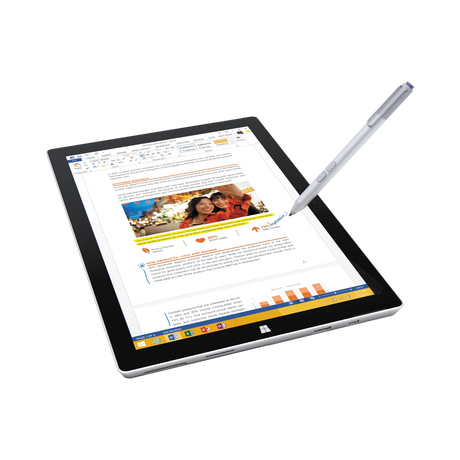 Microsoft Surface Pro 3 12" Multi-Touch Tablet Intel Core i5-4300U, 4GB RAM, 128GB Flash Storage (Silver) — Being Shipped