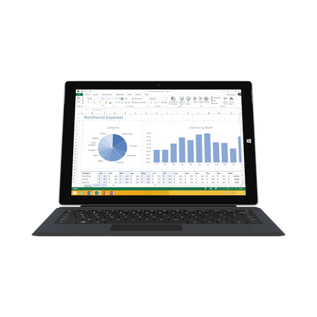 Microsoft Surface Pro 3 12" Multi-Touch Tablet Intel Core i5-4300U, 4GB RAM, 128GB Flash Storage (Silver) — Being Shipped