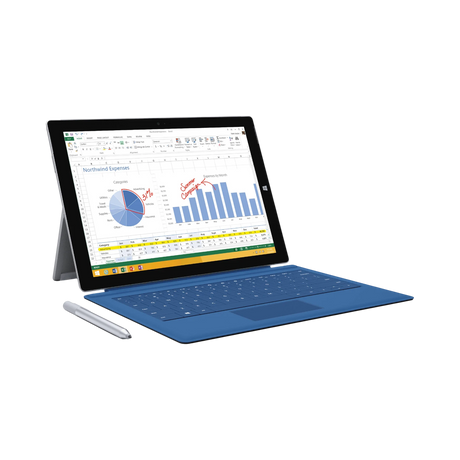Microsoft Surface Pro 3 12" Multi-Touch Tablet Intel Core i5-4300U, 4GB RAM, 128GB Flash Storage (Silver) — Being Shipped