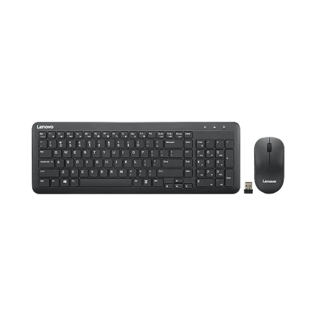 Lenovo 300 Wireless Keyboard & Mouse Combo (Black) — Being Shipped