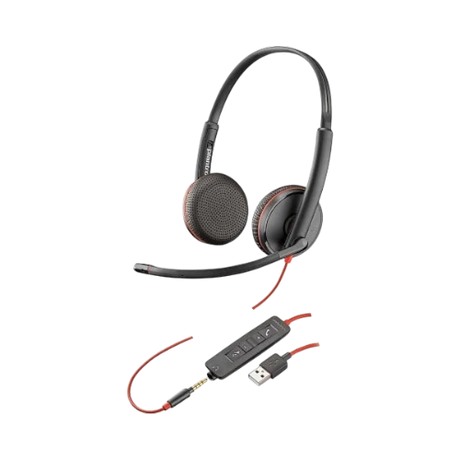 Poly Blackwire C3225 Stereo 3.5mm Headset — Being Shipped