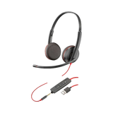 Poly Blackwire 3225 Stereo USB-A TAA Headset — Being Shipped