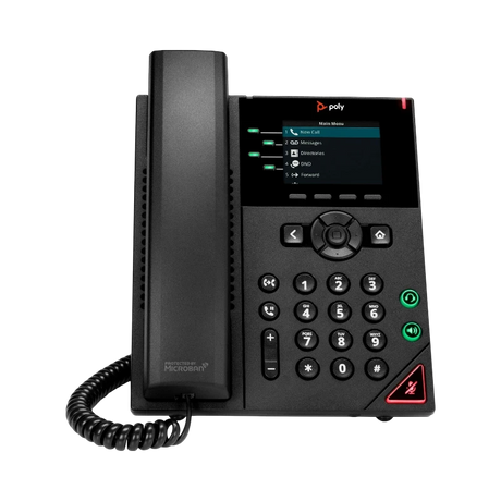 Poly VVX 250 4-Line IP Phone & PoE-enabled GSA/TAA (89B64AA) — Being Shipped