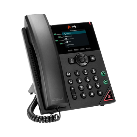 Poly VVX 250 4-Line IP Phone & PoE-enabled GSA/TAA (89B64AA) — Being Shipped