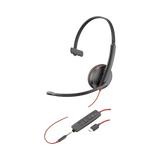 Poly Blackwire C3215 Monaural Headset with Carry Case — Being Shipped