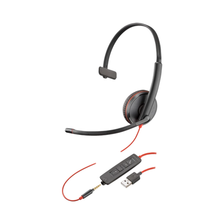 Poly Blackwire 3215 Monaural USB-A Headset — Being Shipped