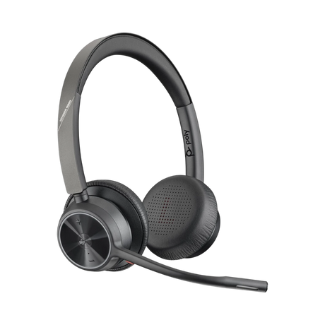 Poly Voyager 4320 Bluetooth Stereo Headset with BT700 USB-A Dongle (Microsoft Teams Certified) — Being Shipped