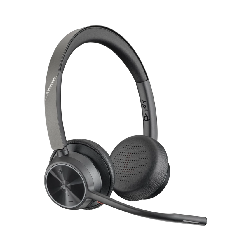 Poly Voyager 4320 Bluetooth Stereo Headset with BT700 USB-A Dongle & Charging Stand (Microsoft Teams Certified) — Being Shipped