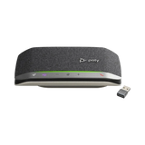 Poly Sync 20+ USB-A & Bluetooth Speakerphone (Silver, Microsoft Teams) — Being Shipped