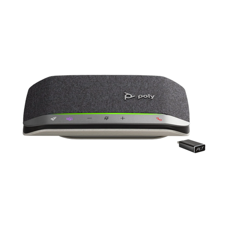 Poly Sync 20+ USB-C & Bluetooth Speakerphone (Silver, Microsoft Teams) — Being Shipped