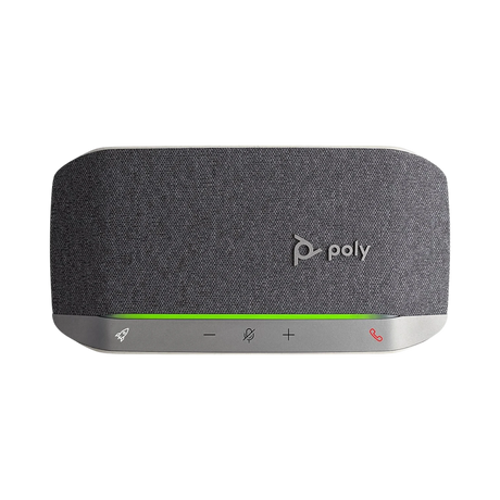 Poly Sync 20+ USB-C & Bluetooth Speakerphone (Silver, Microsoft Teams) — Being Shipped