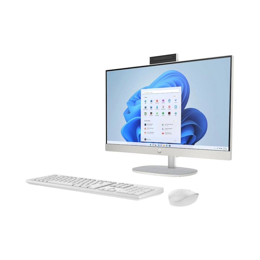 HP 24-cr0010 23.8" All-in-One Desktop Computer AMD Athlon Silver 7120U, 8GB RAM, 256GB SSD (Shell White) — Being Shipped