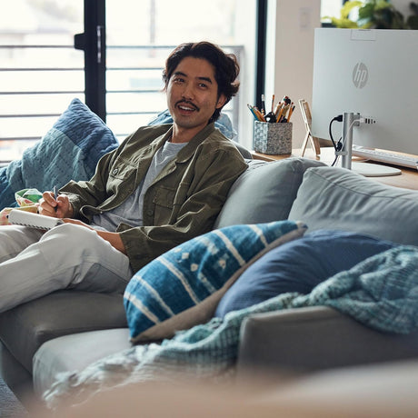 HP 24-cr0010 23.8" All-in-One Desktop Computer AMD Athlon Silver 7120U, 8GB RAM, 256GB SSD (Shell White) — Being Shipped